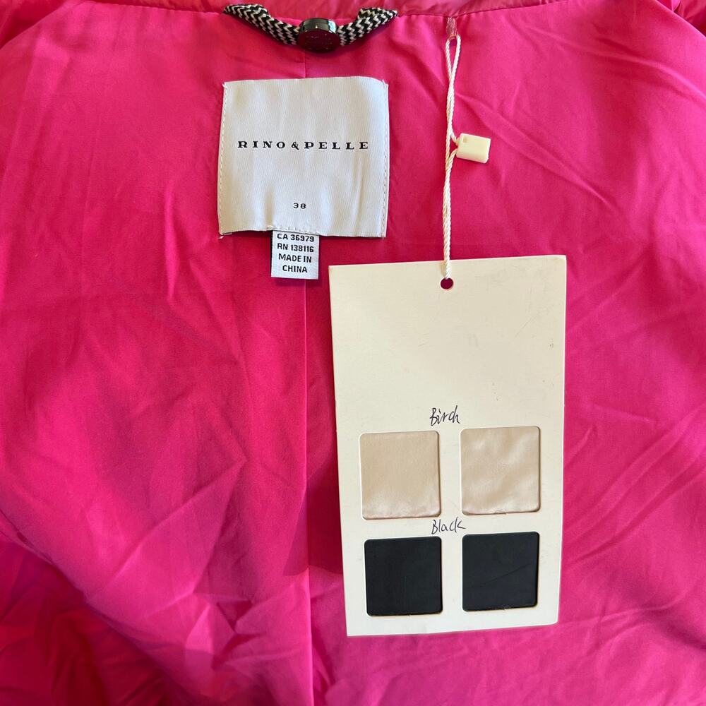 Rino & Pelle REIA Padded Gilet Hot Pink Hooded Puffer Vest Women’s UK 10 / US 6 - Picture 6 of 7